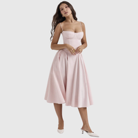 Sleeveless Pleated Midi Dress