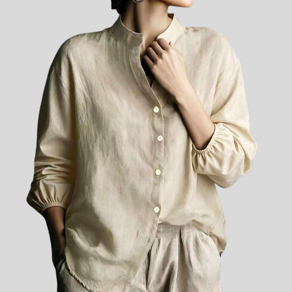 Relaxed Linen Blouse