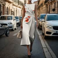 Elegant Midi Dress Women's