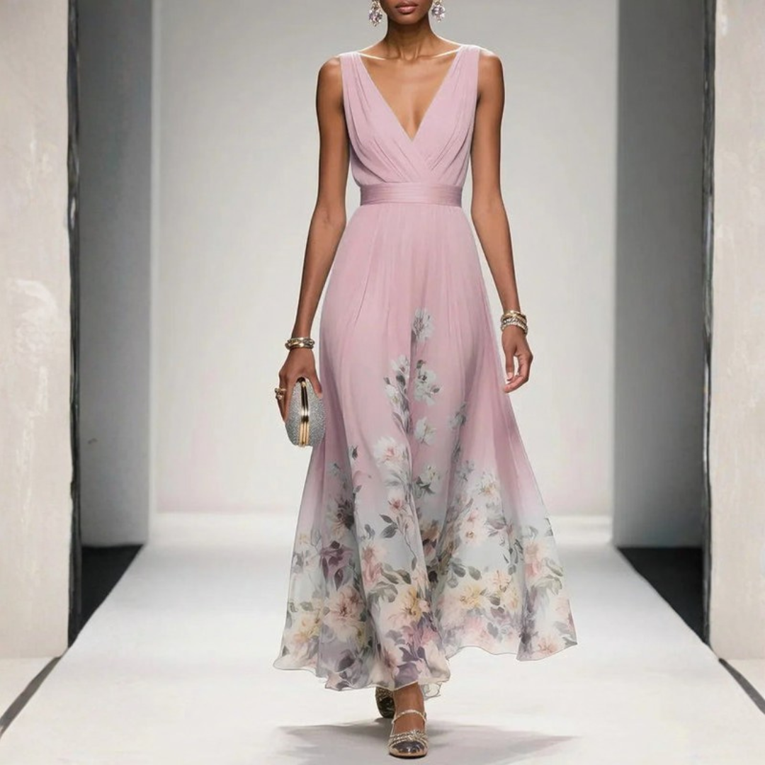 Romantic Floral Midi Dress