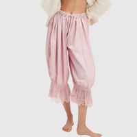 Lace Patchwork Cropped Summer Pants