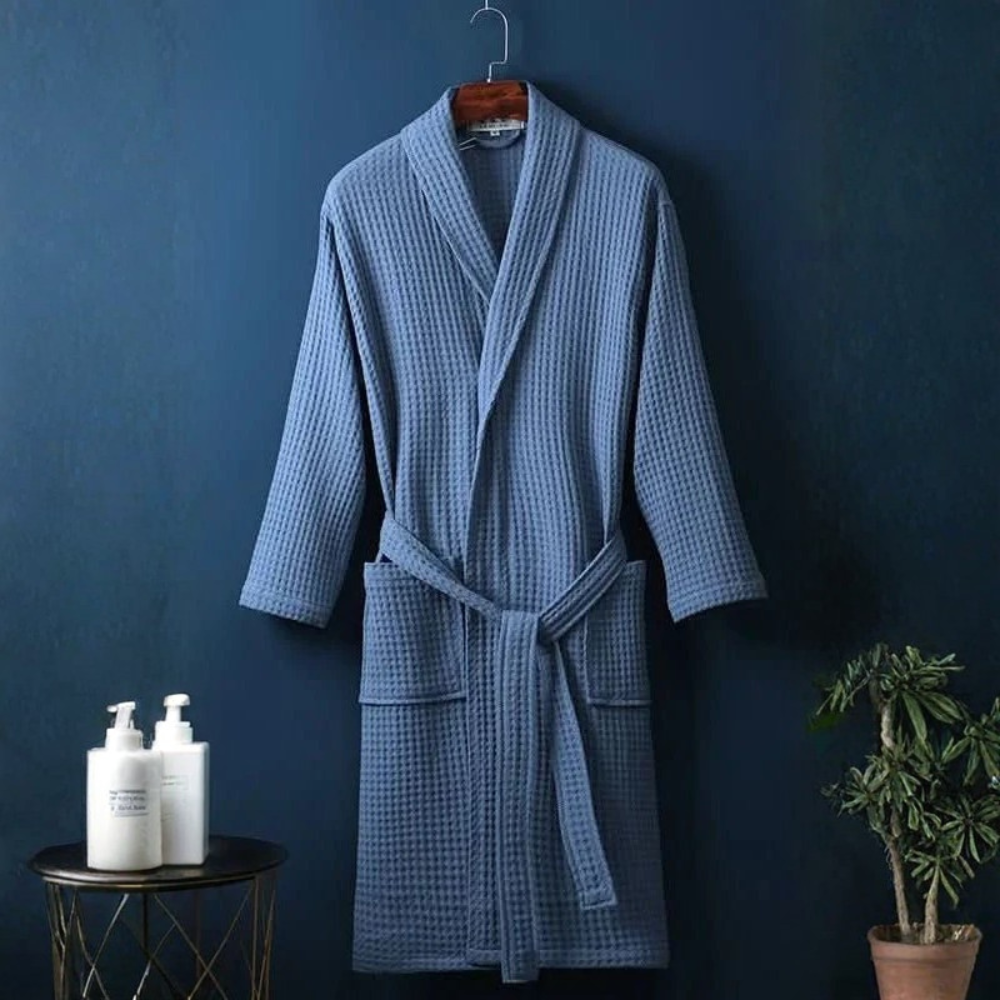 Waffle Knit Bathrobe