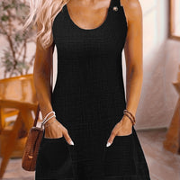 Classic Striped Dress with Flared Silhouette