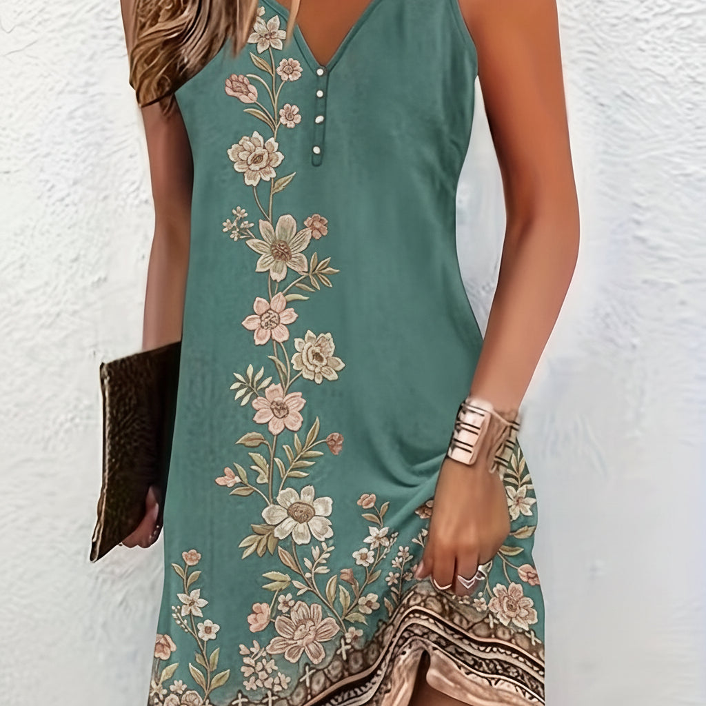 Elegant Floral Maxi Dress