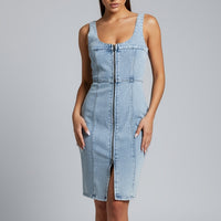 Elegant Denim Mini Dress