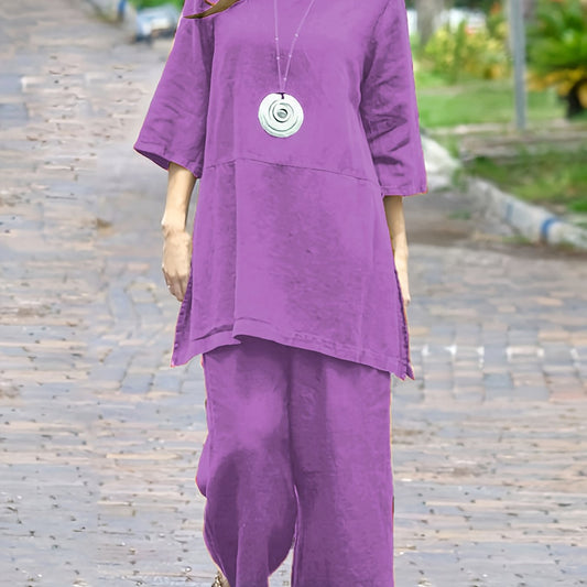 Relaxed Colorblock TwoPieceSet