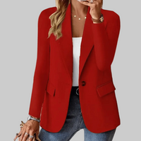 Sleek Single Button Office Blazer