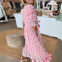 Relaxed Printed Midi Dress Womens