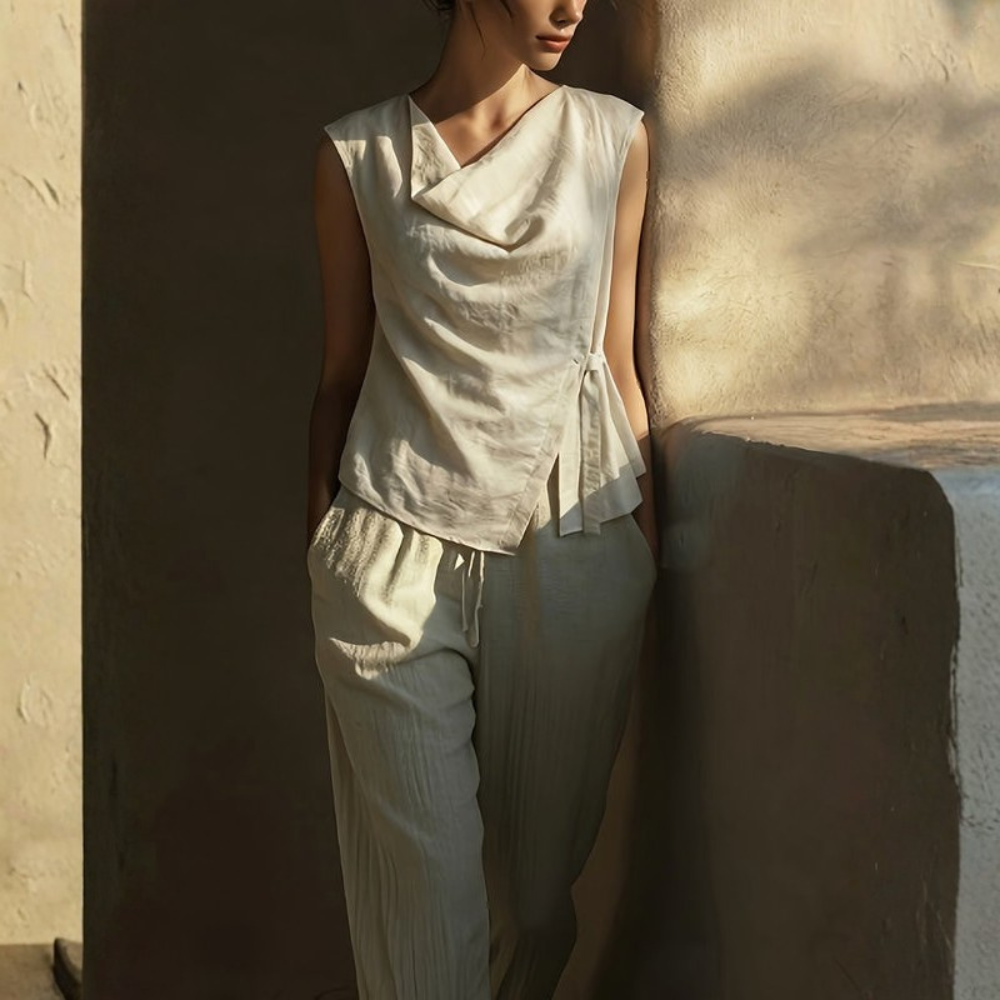 Elegant Vintage Blouse Women's