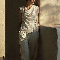 Elegant Vintage Blouse Women's