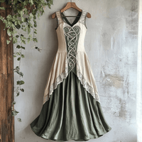 Celtic Knot Sleeveless Midi Dress