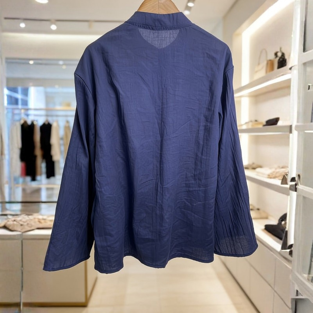 Relaxed Pleated Blouse Women's