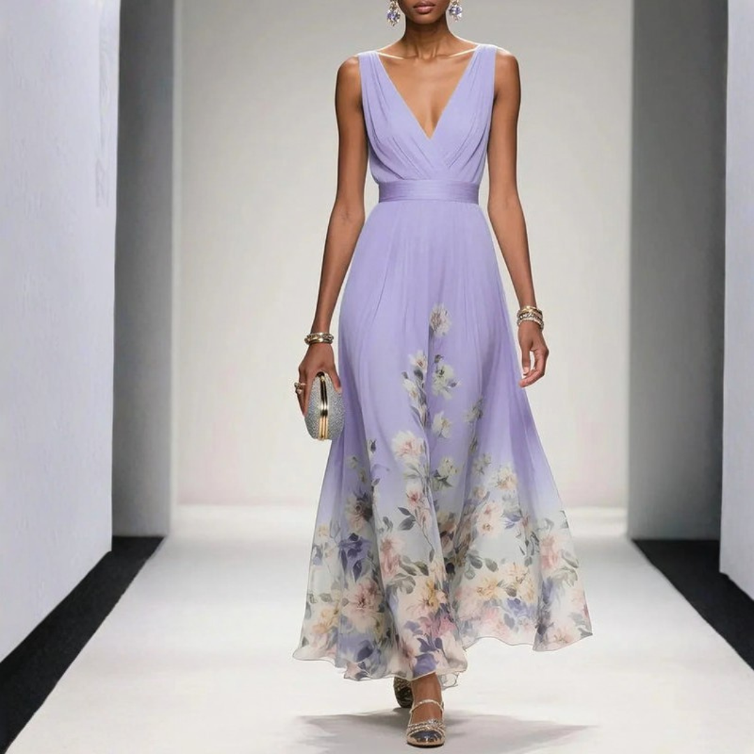 Romantic Floral Midi Dress