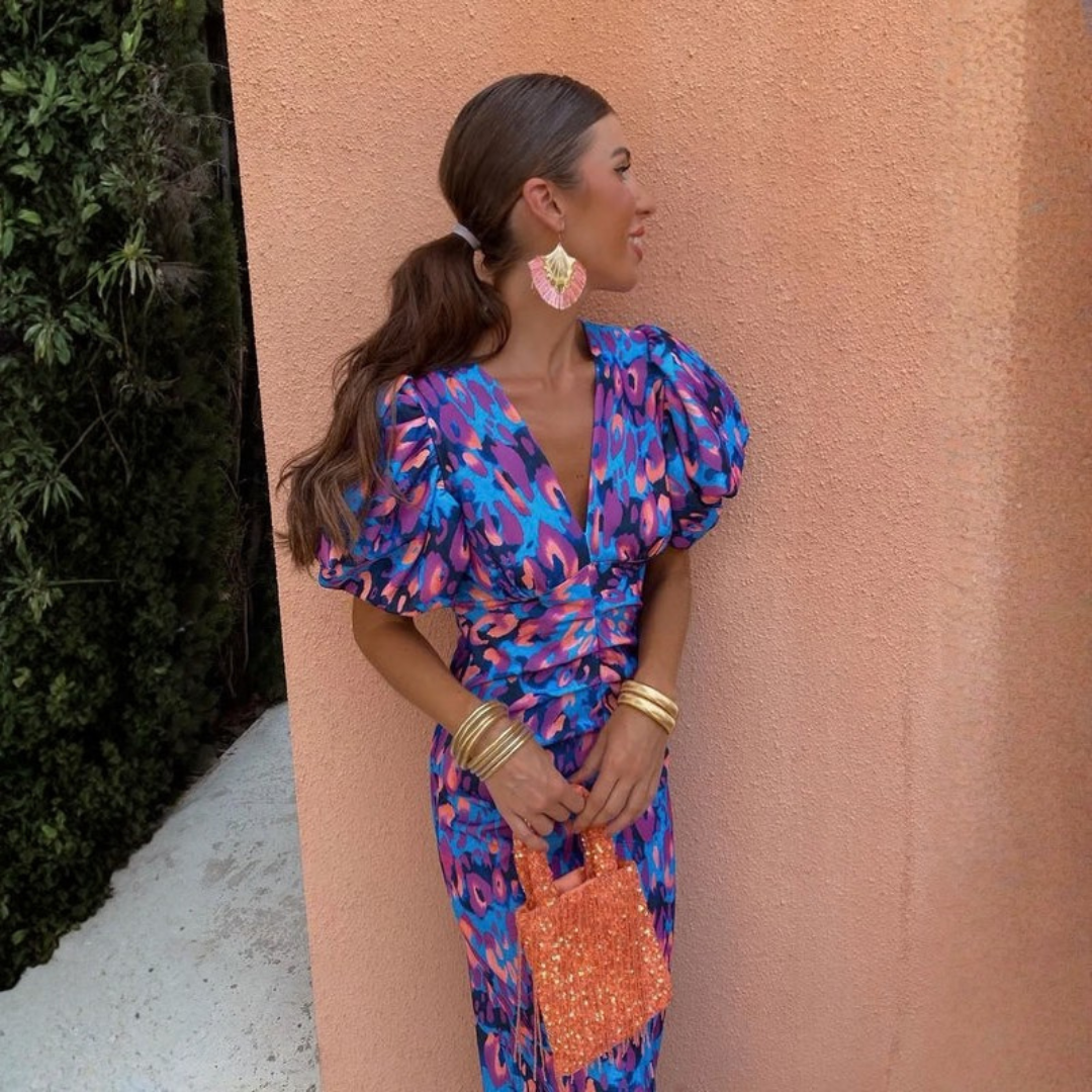 Elegant Floral Midi Dress