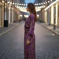 Elegant Vneck Midi Dress