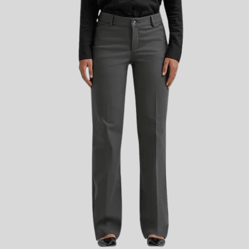 Polished Straight Leg Stretch Trousers