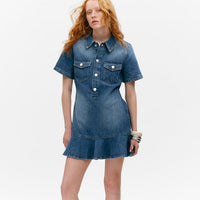 Elegant Denim Commuter Dress