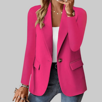 Sleek Single Button Office Blazer