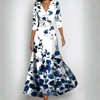 Floral A Line Midi Dress