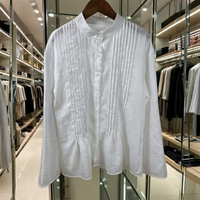 Relaxed Pleated Blouse Women's
