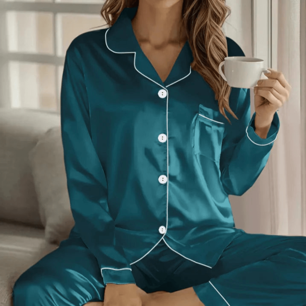 Button Front Sleepwear Set