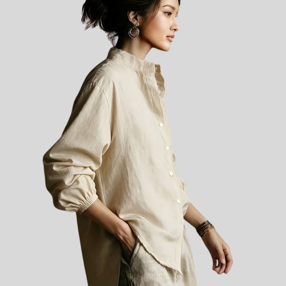 Relaxed Linen Blouse