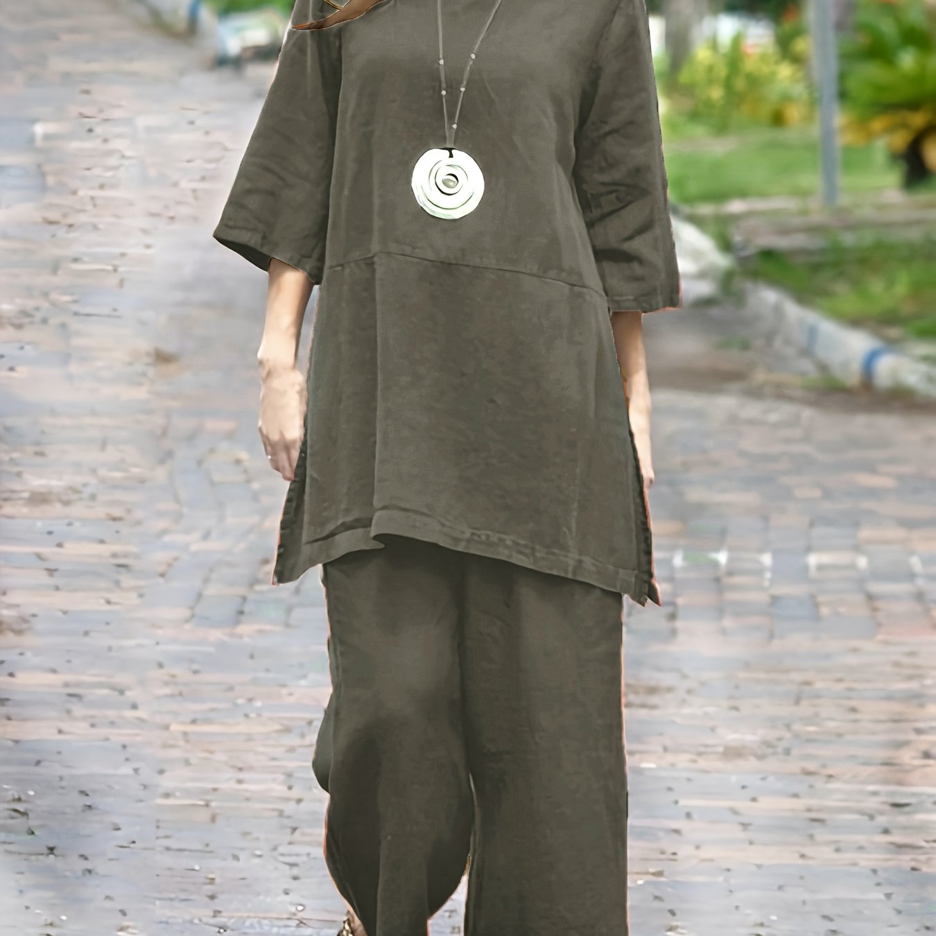 Relaxed Colorblock TwoPieceSet