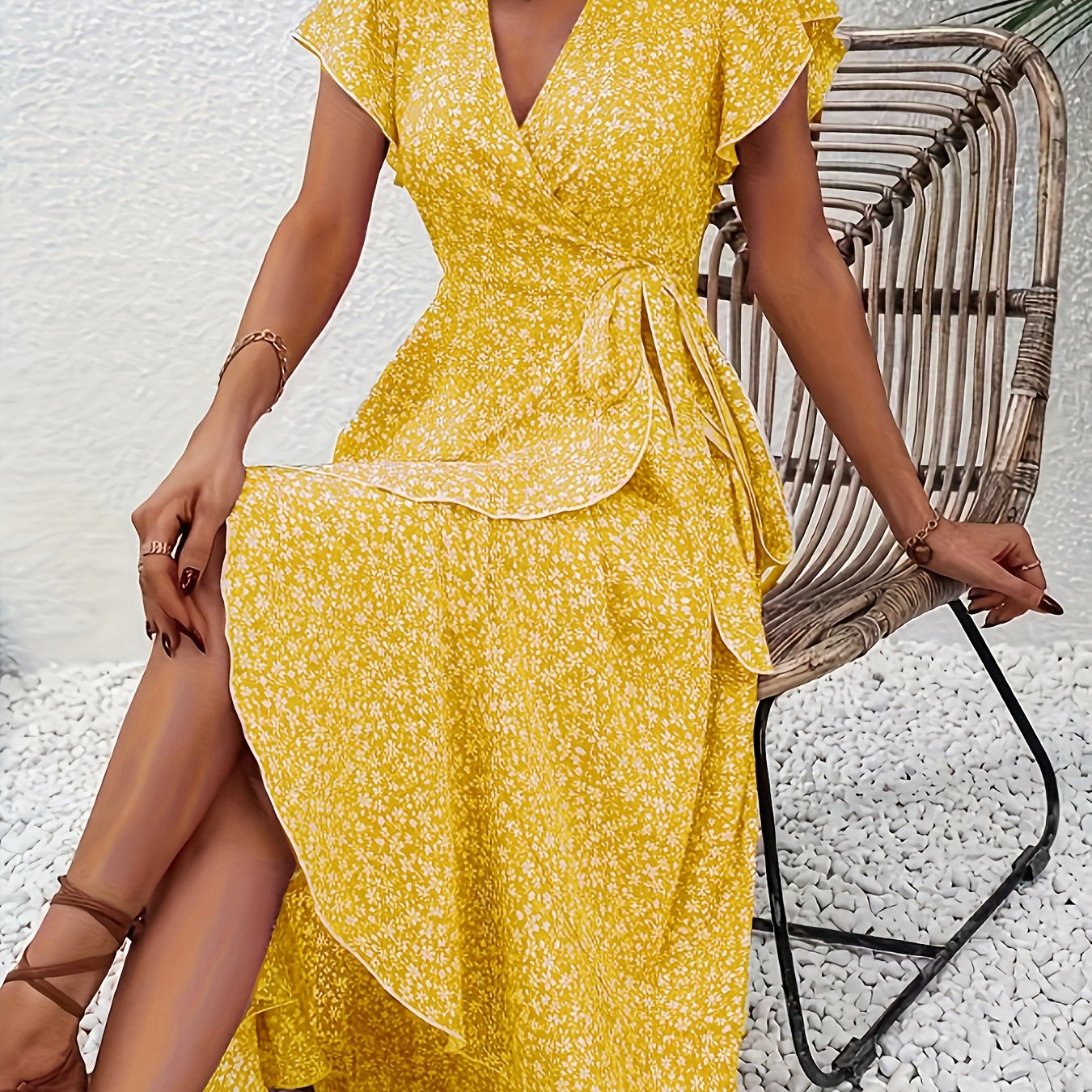 Elegant Vneck Dress