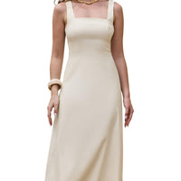 Elegant Linen Midi Dress