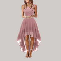 Elegant Lace High Low Dress