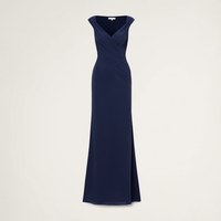 Elegant Formal Maxi Dress | Navy Blue / S | clean | Bimbloo