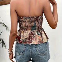 Playful Paisley Bandeau Top