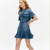 Elegant Denim Commuter Dress