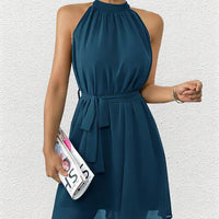 Women’s Elegant Solid Color Dress Sophisticated Look