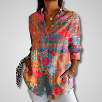 Alexa | Vintage-Inspired Relaxed Womens Shirt for Effortless Summer Style 0