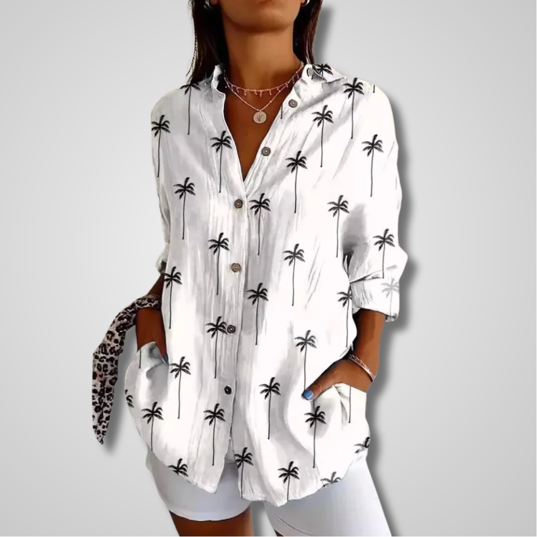 Alexa | Vintage-Inspired Relaxed Womens Shirt for Effortless Summer Style 3