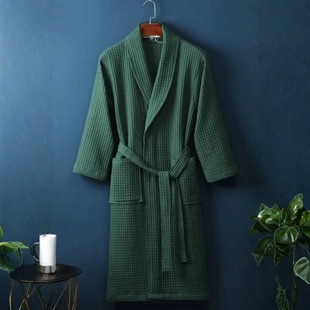 Waffle Knit Bathrobe