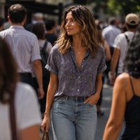 Summer Floral Office Blouses