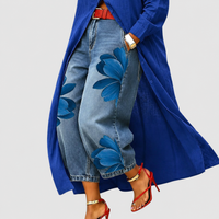 Floral Print Cropped Summer Pants