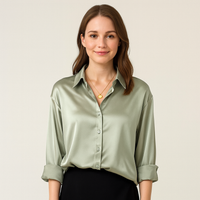 Elegant Vintage Blouse Women's