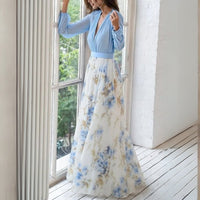 Chloe | Floral V-Neck Maxi Dress for Effortless Summer Elegance 2