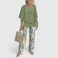 Elegant Women's Loungewear Two-Piece Set for Effortless Style & Comfort 0