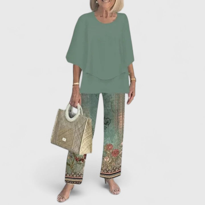 Elegant Women's Loungewear Two-Piece Set for Effortless Style & Comfort 4