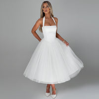 Emma | Elegant Halter Midi Dress for Wedding Guests and Formal Events 6