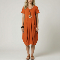 Relaxed Midi Dress Women's