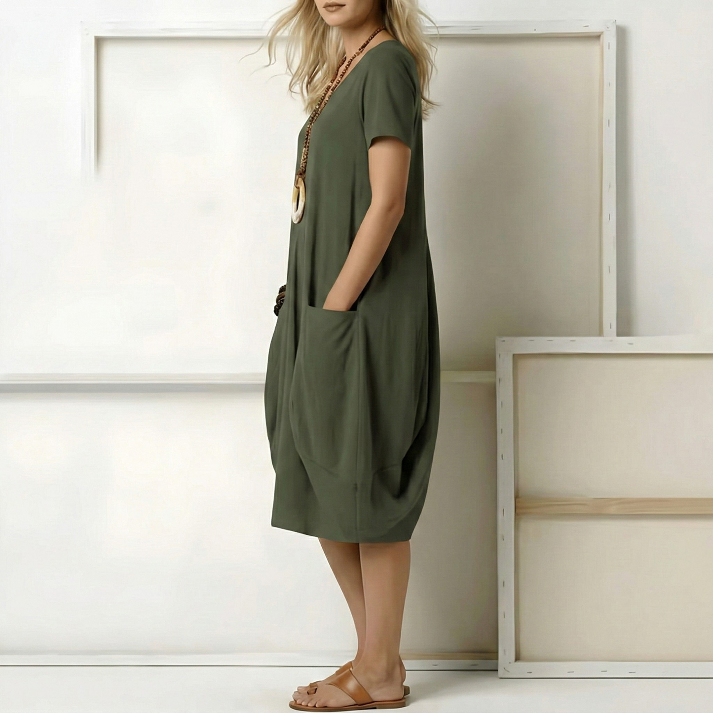 Relaxed Midi Dress Women's