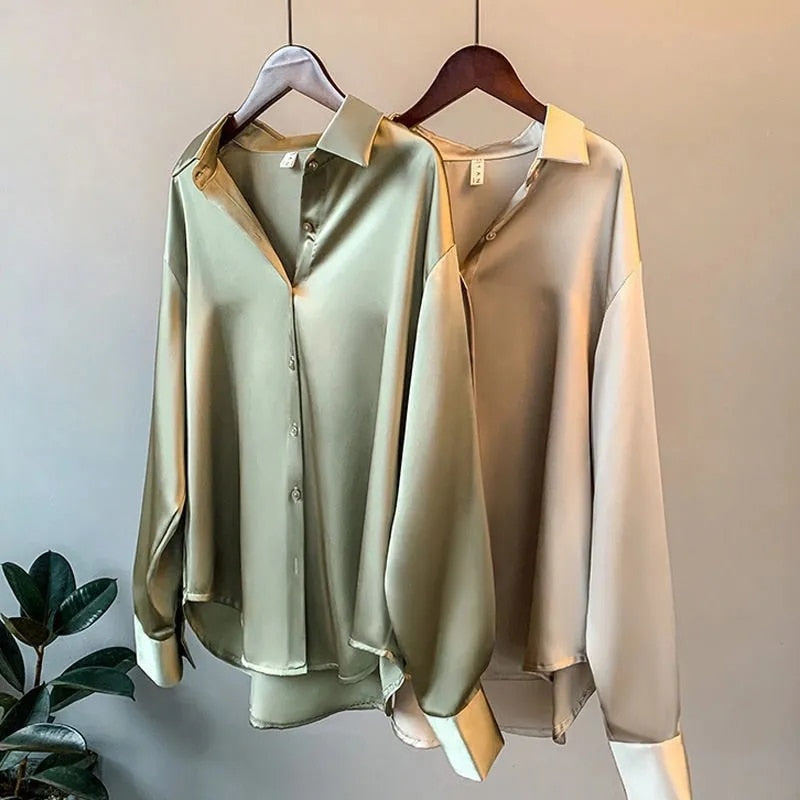 Elegant Vintage Blouse Women's