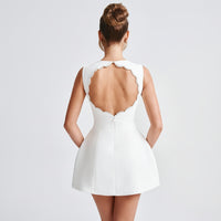 Grace | Structured Mini Cocktail Dress for Elegant Wedding Guest Style 7