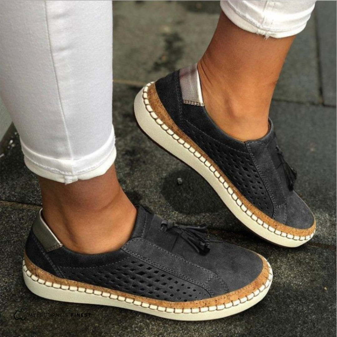 Women Orthopedic Slip On Shoes Cushioned Comfort Anti Slip Walking