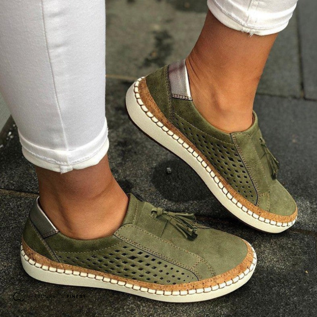 Women Orthopedic Slip On Shoes Cushioned Comfort Anti Slip Walking